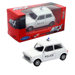 Diecast Welly Mini Cooper 1300 White Police Van