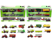 Diecast Farm Machinery Set 8pcs (2 asstd)
