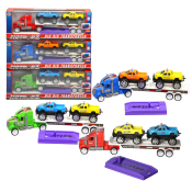 Big Rig Transporter with Launcher & 2 Trucks