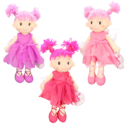 Ballerina Rag Doll 36cm (3 asstd)