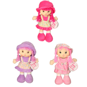Flower Print Rag Doll 36cm (3 asstd)