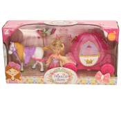 Mini Teen 12cm Princess in Carriage Set