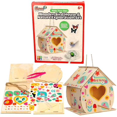 Make Your Own Wooden Bird Hotel Exploration Set