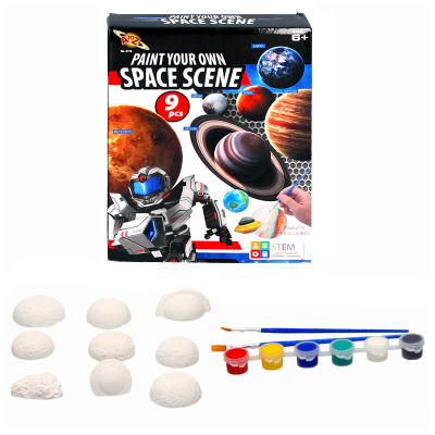 Paint Your Own Space Science Scene 9pcs