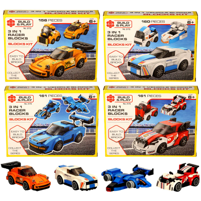 3 in 1 Racer Blocks (4 asstd)