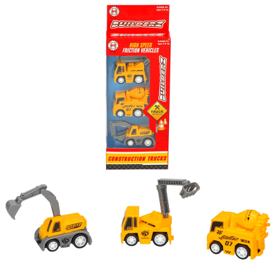 Construction Mini Vehicles 3pcs