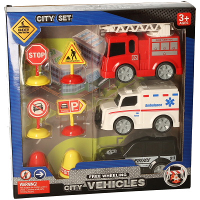 City Emergency Vehicle Set 3pcs