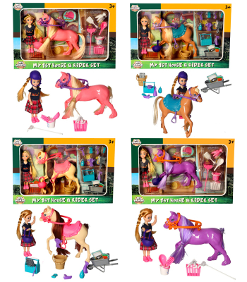 Horse & Doll Play Set (4 asstd)
