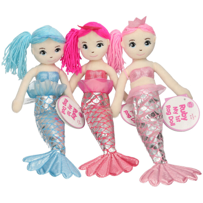 Mermaid Soft Doll 46cm (3 asstd)