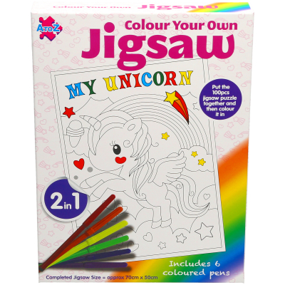 Colour Your Own Unicorn Jigsaw 100pcs