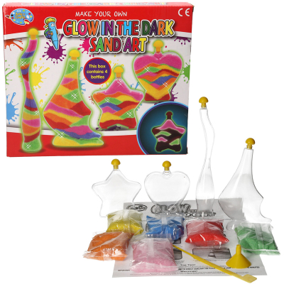 Make Your Own Glow in the Dark Sand Art (4pcs)