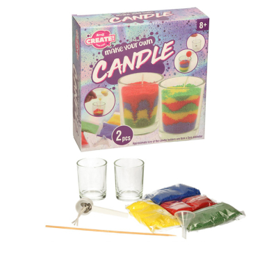 Make Your Own Wax Candles (2pcs)
