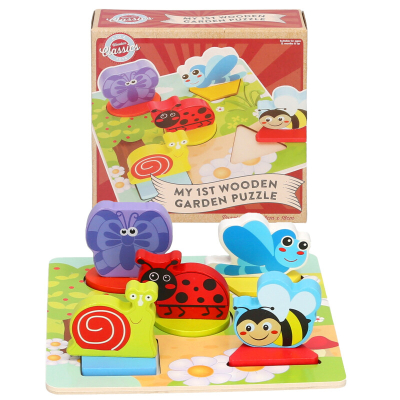 Wooden 3D Garden Puzzle 5pcs