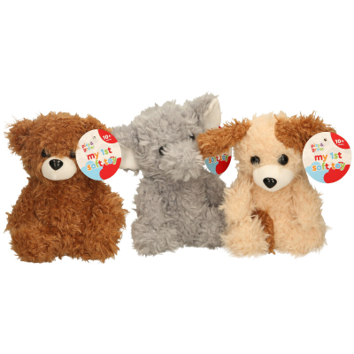 Soft Fluffy Animal 15cm (3 asstd)