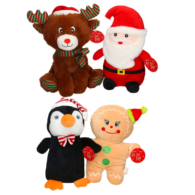 Soft Christmas Toy 28cm (4 asstd)